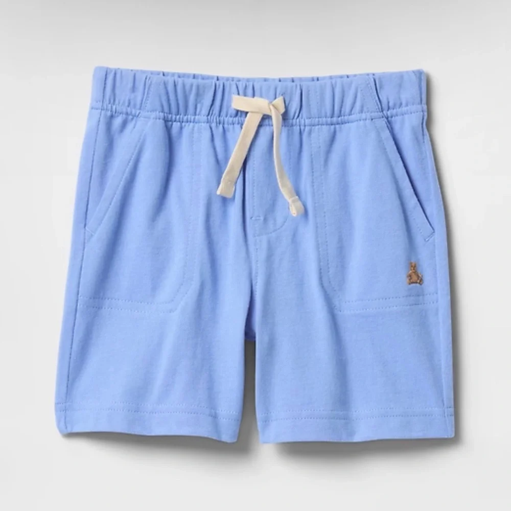 GAP Kids Sky Blue Shorts with Tan Tie